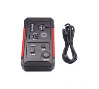 Comprobador de relé inalámbrico compacto de 12 V para circuitos de 4 pines, herramienta de diagnóstico automotriz alimentada por USB y batería con iluminación lateral (USB)