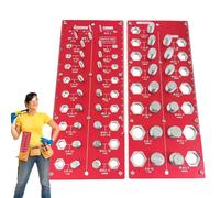 Comprobador de roscas - 2 unidades de ayuda de identificación montables en la pared, medidor de rosca, para mecánicos, cerrajería, artesanía, taller de automóviles, construcción de metal