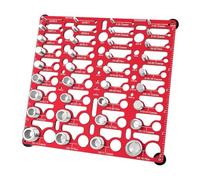 Comprobador De Roscas De Pernos Compactos - Herramienta De Calibre De Roscas Con Identificador De Metal | Herramienta De Dimensionamiento De Tuercas De Tornillo Para Mecánicos, Padre, Novio, Abuelo, T