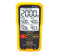 Comprobador de salida de panel solar, medidor MPPT LCD de 2000 W, 150 V con control manual automático, lecturas directas, tareas de mantenimiento de módulos, inspecciones remotas de conjuntos Lectura
