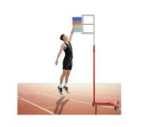 Comprobador de Salto Vertical para Baloncesto y Voleibol: Herramienta de medición de Altura, Ayuda de Entrenamiento Independiente y Duradera con Varilla telescópica para una evaluación preci