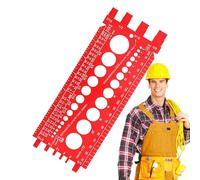 Comprobador De Tamaño De Rosca De Tornillo - ABS 22x8.5cm | Identificador De Calibre De Rosca | Herramienta De Verificación De Medida De Roscea De Precisión | Dispositivo De Medición Para Pernos, Torn