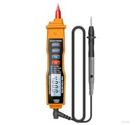 Comprobador de Tensión Sin Contacto, Multímetro Digital Tipo Bolígrafo, Polímetro Digital de Bolígrafo con NCV, Voltimetro para 0-600V CA/CC, Resistencia, Continuidad, Capacidad, Diodo(Sin Batería)