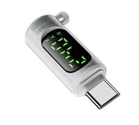 Comprobador de tensión USB - Adaptador de cables digitales, adaptador USB 240 W carga rápida 40 Gbps con pantalla para portátil, auriculares, ordenador, controlador de juegos
