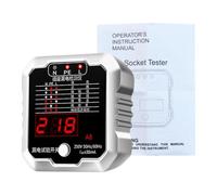 Comprobador de Toma Enchufable Detector De Cableado Con Pantalla LCD Y | Comprobador Eléctrico Doméstico para Mantenimiento Rutinario Reforma Edificios Electricistas Apartamentos Inquilino