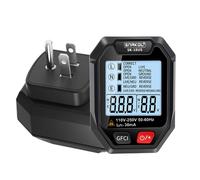 Comprobador de voltaje portátil con pantalla LCD y voz: detección de fugas RCD y apagado automático.