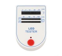 Comprobador LED portátil para LED de 2 y 4 pines, caja de prueba manual con rango S-trom 2 - 150 mA, compacto M-comedor para comprobar el brillo y el color, carcasa de plástico