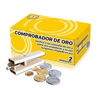 Comprobar Oro por Sonido Pack de 2 - Verifica si es Verdadera o Falsa tus Monedas de Oro - Probador de Oro - Lingote Oro -Monedas de Plata
