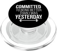 Comprometidos a ser Mejor de lo Que era Ayer Fitness PopSockets PopGrip para MagSafe