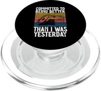 Comprometidos a ser Mejor de lo Que era Ayer Pesos Retro PopSockets PopGrip para MagSafe