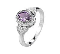 Compromiso de corte redondo con circonitas para mujer, anillos de boda para mujer, anillos llenos de parejas, anillos llenos de poemas, 6, Metal, Sin piedras preciosas