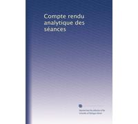 Compte rendu analytique des séances