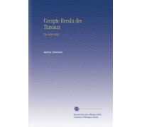Compte Rendu des Travaux: V.4 1820-1822