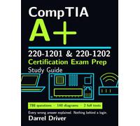 CompTIA Certification Exam Prep: 220-1201 & 220-1202 Study Guide: Core 1 & Core 2, 2026 Edition: 788 Practice Questions, Every Wrong Answer Explained, 2 Full-Length Practice Tests, 140 Diagrams