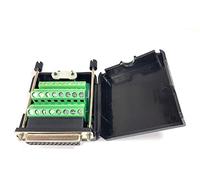 CompuCablePlusUSA.com Mejor DB25 Conector Hembra de Bloque de terminales sin Soldadura con Estuche con Kit de Tornillos de Pulgar