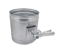 Compuerta de conducto de chapa de hierro galvanizado de 80 mm a 300 mm - Válvula de control de volumen manual for sistemas de ventilación(Od150mm)