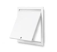Compuerta de Inspección con Cerradura de Aluminio, Tapa de Registro Blanco Mate para Pared y Techo, Panel de Acceso para Tuberías, Válvulas y Cables, Varios Tamaños white 50×50 cm