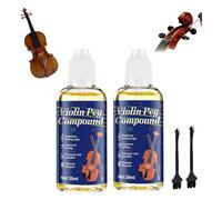 Compuesto de clavija para violín, la pasta de clavijas de violín detiene el deslizamiento y el chirrido, estabiliza las clavijas de afinación, compactas y convenientes, prolonga la vida útil de las