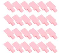 COMPUKAS 100 Etiquetas Adhesivas para Joyería y Pulseras de Papel Kraft Rosa, Diseño Simple y Creativo para Mostrar Precios y Escribir Nombre o Productor
