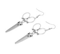 COMPUKAS 1par Pendientes De Plata Tijeras Pendientes Divertidos De Personalidad Aretes y Ocasiones Especiales