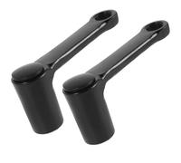 COMPUKAS 2 Palancas de Pedal Extendidas Accesorios de Ciclismo para Bicicleta de Montaña Negras, Brazo de Manivela de Metal Ligero y Fácil de Reemplazar para Bielas Estándar