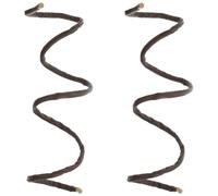 COMPUKAS 2 Piezas Cinta Cabello Estilo Francés de Cuero Trenzado para Mujer, Ligera y Antideslizante, Hebilla de Metal Pulido, Adecuado para Trabajar y Viajar