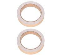 COMPUKAS 2 Rollos Cinta Autoadhesiva de Borde de Madera PVC Beige Textura Realista para Puertas y Muebles, Diseño Adaptable y Resistente para Proyectos DIY y Oficina