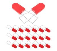 COMPUKAS 20 Piezas Sello de Seguridad para Logística Rojo Mecanismo de Cierre Fuerte y Material Abs E Hierro, Adecuado para Protección de Carga en Almacenamiento y Gestión de Almacenes,