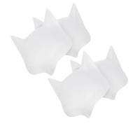 COMPUKAS 4 Piezas Máscaras para Pintar Diy Accesorios de Disfraz para Halloween Fiesta de Máscaras y Cosplay para Eventos y Representaciones