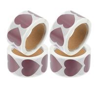 COMPUKAS 4 Rollos Pegatinas y Material Pet Forma de para Rascar Autoadhesivas Adhesión Fuerte para Manualidades y Fiestas Sorpresa