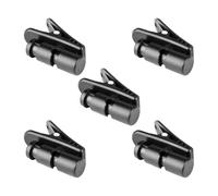 COMPUKAS 5 Pinzas para Cables USB y Auriculares Micrófono, Clips Grandes de Abs y PC para Organizar Cables en Interiores y Exteriores, Accesorio Práctico para Uso en Aulas y Discursos