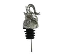 COMPUKAS Aireador de Vino con Forma de Cabeza de Elefante Tapón para Botellas de Vino de Aleación Dispensador Divertido para Fiestas y Eventos Color Aleatorio