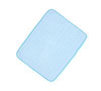 COMPUKAS Alfombrilla Refrigerante para Mascotas Azul Esterilla Refrescante para Perros y Gatos Antideslizante Transpirable Fácil de Lavar y Secar para y Jaulas