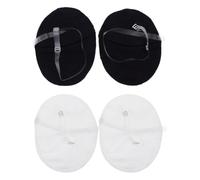 COMPUKAS Almohadillas Protección Portátil contra Sudor Reutilizables para Axilas de Poliéster Tirantes Transparentes 2 Pares para Verano y Deportes al Aire Libre
