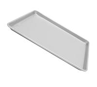 COMPUKAS Bandeja y Distribución Uniforme del Calor de Aleación de Rectangular para Hornear Superficie Lisa Adecuado para Hornear Galletas y Verduras