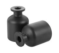 COMPUKAS Botellas de Aromaterapia Paquete de 2 Piezas de Vidrio Negro 150ml para Aromaterapia Diseño Elegante y Original para Meditación y Fragancias