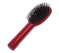 COMPUKAS Caja de Almacenamiento para Peine Multifuncional con Compartimento Secreto Diseño Seguro y Portátil Peine Desenredante Compacto y Resistente para Cabello Color Rojo