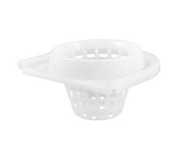 COMPUKAS Cesta Sistema Coladora de Plástico Diseño Fregona Blanco de Ergonómico y de Flujo de Agua para Limpieza Hogar