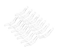 COMPUKAS Clips de Pom de Fijación 15 Ganchos para Persianas Enrollables Fáciles de Instalar, Estructura Simple para Cortinas y Persianas Verticales