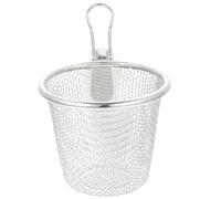 COMPUKAS Colador de Malla de Acero Inoxidable para Pasta con Filtro Fino Cesta Escurridora Resistente para Cocina para Verduras y Fideos Uso Práctico y Duradero