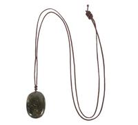 COMPUKAS Colgante de Piedra Natural Azul Luna de Cristal, Tamaño 2-4 Cm, Peso Aprox 20 G, Colgante Ligero para Mujer, Accesorio Decorativo Adecuado para Joyería y Regalos Color Aleatorio
