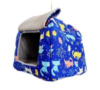 COMPUKAS Cómoda Hamaca para Loros Colgante de Tamaño Mediano, Refugio Cálido para Pájaros Hecho de Material Transpirable y Resistente, Nido para Invierno Adecuado para Periquitos, Cacatúas