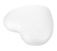 COMPUKAS Corazón Adecuado para Artesanías de San Valentín de 23cm de Poliestireno Blanco Cortable y Pinchable para Modelado de Manualidades DIY