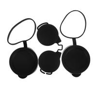 COMPUKAS Cubiertas de Goma para Lentes de Prismáticos 3 Piezas Protección contra Agua y Polvo para Senderismo y Observación de Naturaleza