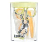 COMPUKAS Juego de Palitos Aplicadores para Lentes de Contacto de Plástico Abs Amarillo, Herramienta Segura y Limpia para Quitar Lentillas, Adecuado para Viajes