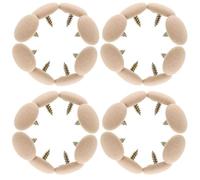 COMPUKAS Kit de 50 Remaches de Reparación para Tapizado de Techo de Coche, Botón de Fijación Interior Beige de Tela para Reparación del Revestimiento, Accesorios Automotrices Compatibles