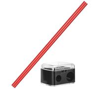 COMPUKAS Lápiz de Cejas Resistente al Agua Manchas, Marrón Oscuro, 1 Juego con Sacapuntas Protector, Herramienta de Maquillaje para Salón y Uso Diario