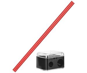COMPUKAS Lápiz de Cejas Resistente al Agua Manchas, Marrón Oscuro, 1 Juego con Sacapuntas Protector, Herramienta de Maquillaje para Salón y Uso Diario