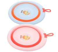 COMPUKAS Lavabo para Bebés Plegable 2 Piezas, Pequeño Lavabo de Lavado Infantil Dibujos Animados, Material Ligero y Portátil, Adecuado para Recién Nacidos y Uso Doméstico Varios estilos