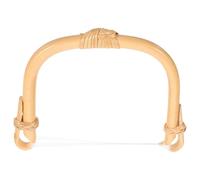 COMPUKAS Mango de Bambú para Tetera Reemplazo Anti-quemaduras, Asa de Agarre Ergonómica para Tetera de 11-13 Cm, Accesorio Resistente para Hervidor de Uso Diario, Color Natural